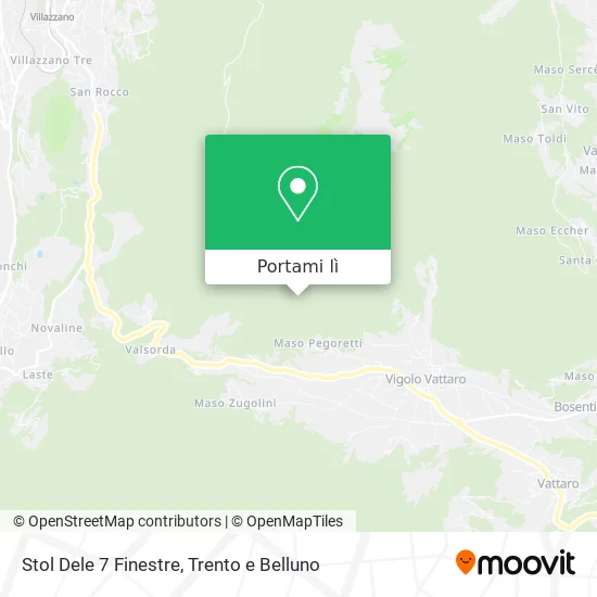 Mappa Stol Dele 7 Finestre