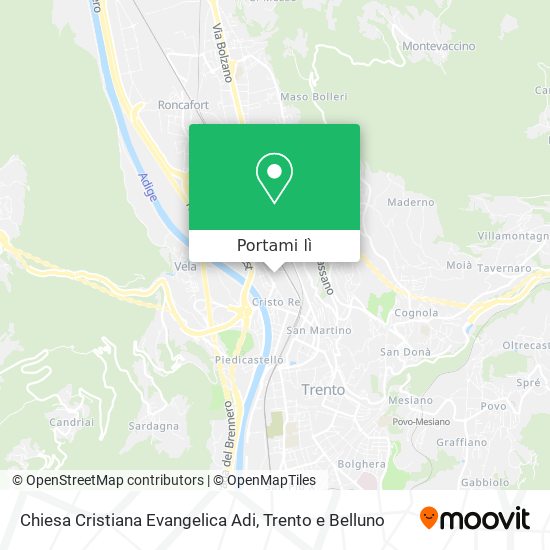 Mappa Chiesa Cristiana Evangelica Adi