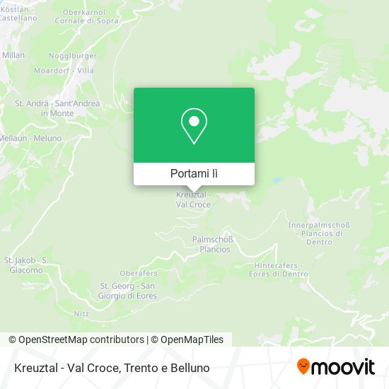 Mappa Kreuztal - Val Croce