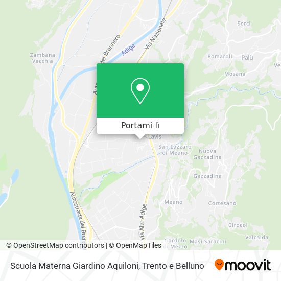 Mappa Scuola Materna Giardino Aquiloni