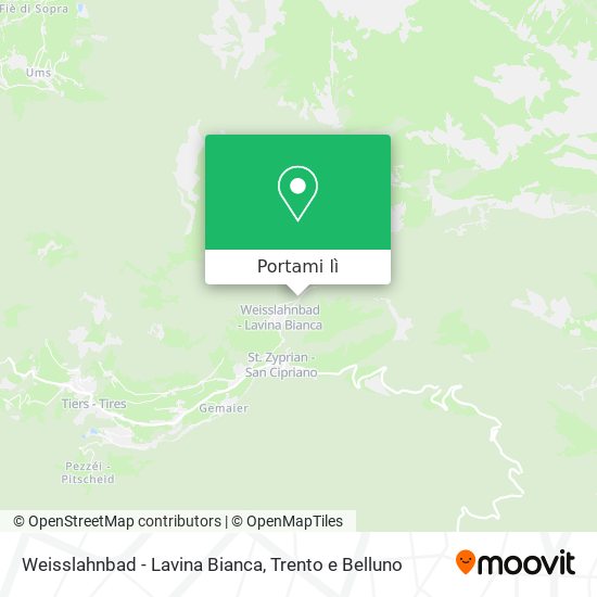 Mappa Weisslahnbad - Lavina Bianca