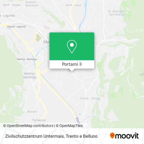 Mappa Zivilschutzzentrum Untermais