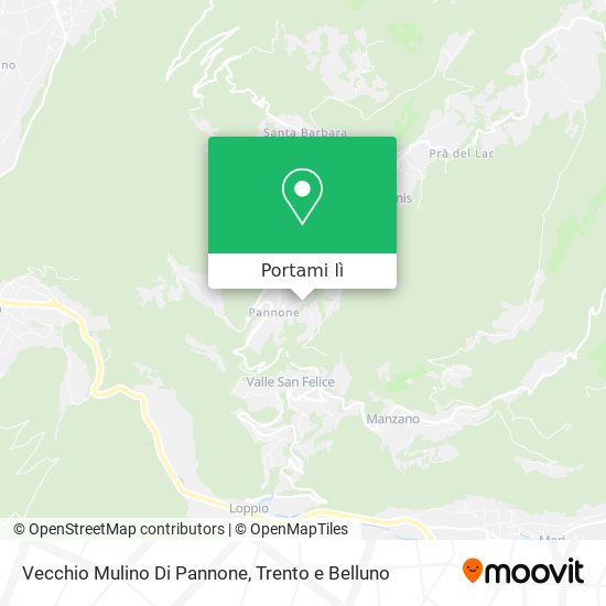 Mappa Vecchio Mulino Di Pannone