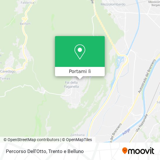 Mappa Percorso Dell'Otto