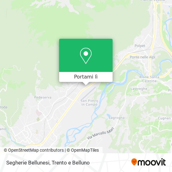 Mappa Segherie Bellunesi