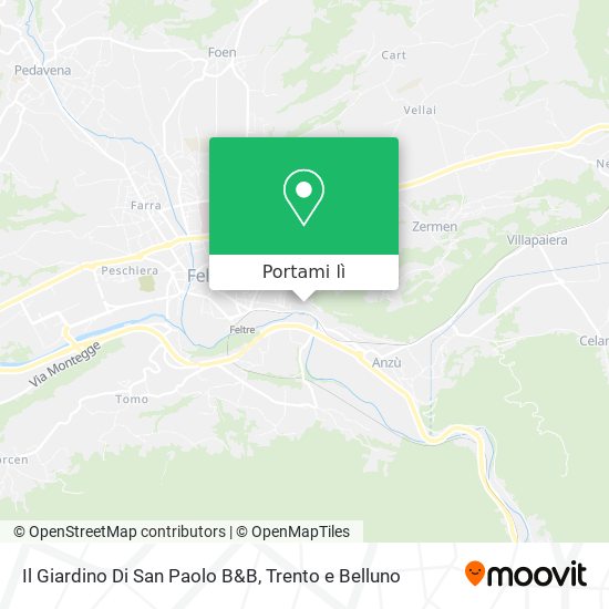Mappa Il Giardino Di San Paolo B&B