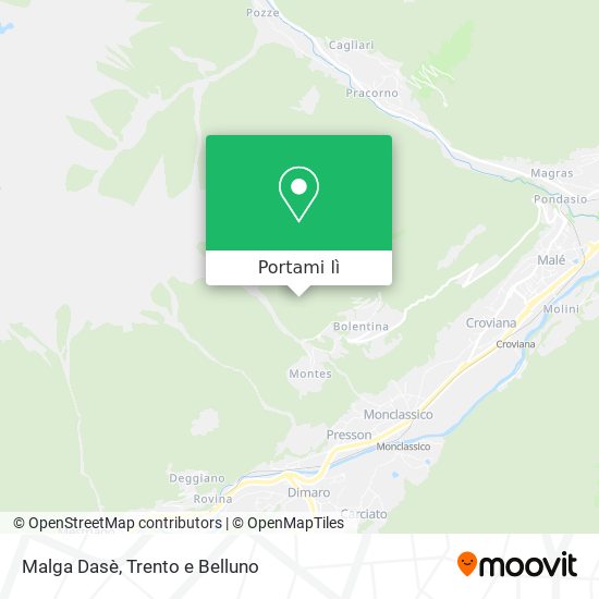 Mappa Malga Dasè