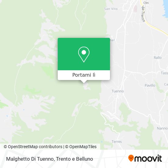 Mappa Malghetto Di Tuenno