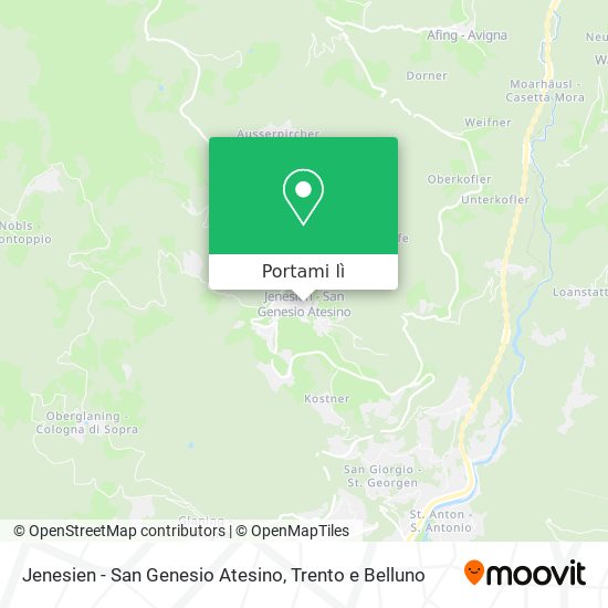 Mappa Jenesien - San Genesio Atesino