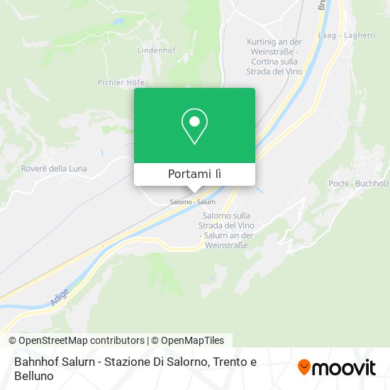 Mappa Bahnhof Salurn - Stazione Di Salorno