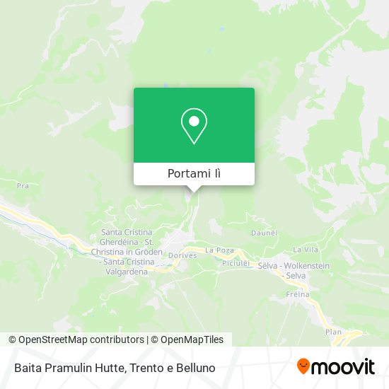 Mappa Baita Pramulin Hutte