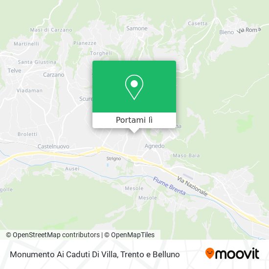 Mappa Monumento Ai Caduti Di Villa