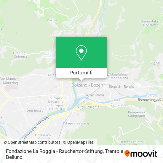 Mappa Fondazione La Roggia - Rauchertor-Stiftung