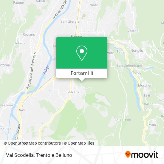 Mappa Val Scodella