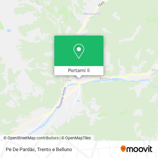 Mappa Pè De Pardàc