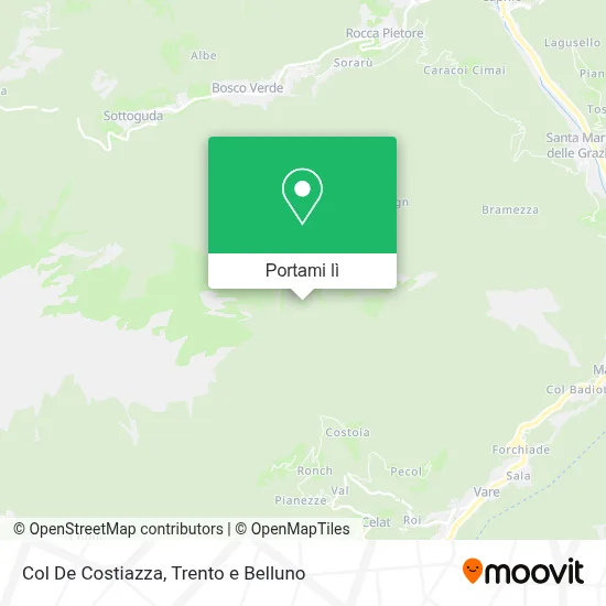 Mappa Col De Costiazza