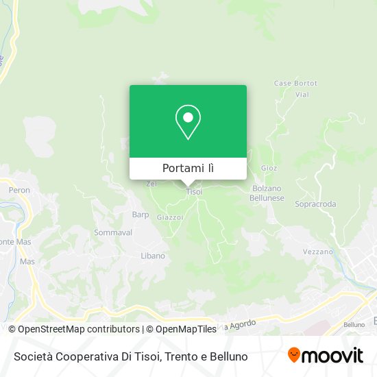 Mappa Società Cooperativa Di Tisoi