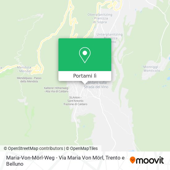 Mappa Maria-Von-Mörl-Weg - Via Maria Von Mörl