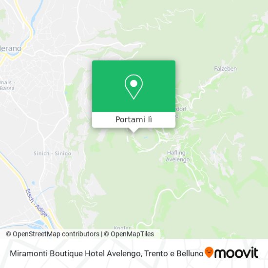 Mappa Miramonti Boutique Hotel Avelengo