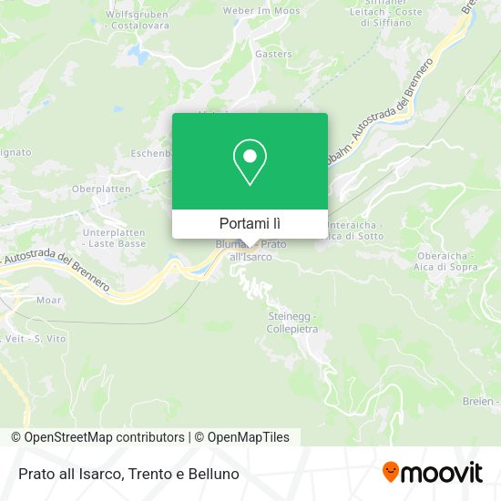 Mappa Prato all Isarco