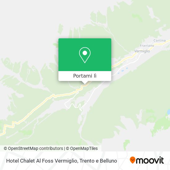 Mappa Hotel Chalet Al Foss Vermiglio