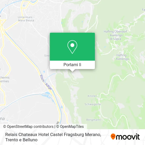 Mappa Relais Chateaux Hotel Castel Fragsburg Merano