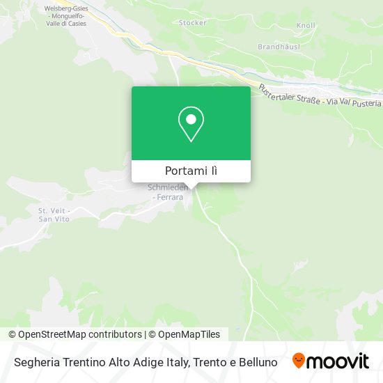 Mappa Segheria Trentino Alto Adige Italy