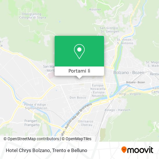 Mappa Hotel Chrys Bolzano
