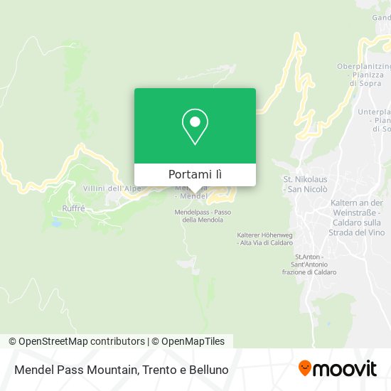 Mappa Mendel Pass Mountain