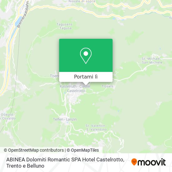 Mappa ABINEA Dolomiti Romantic SPA Hotel Castelrotto