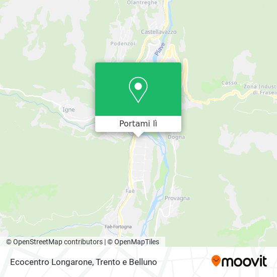 Mappa Ecocentro Longarone