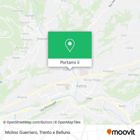 Mappa Molino Guerriero