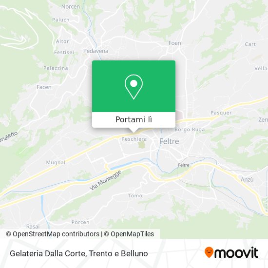 Mappa Gelateria Dalla Corte