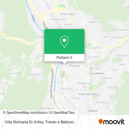 Mappa Villa Romana Di Orfeo