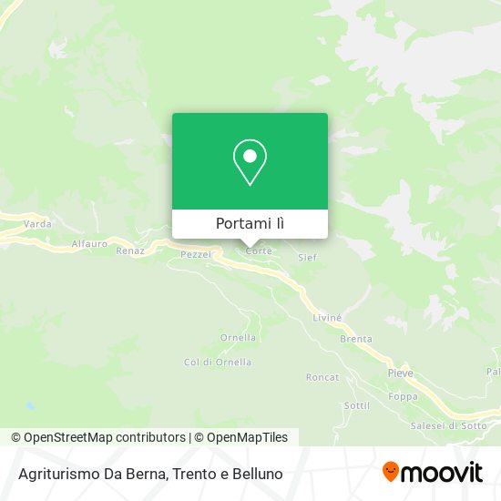 Mappa Agriturismo Da Berna
