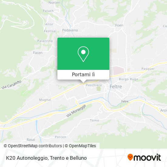 Mappa K20 Autonoleggio