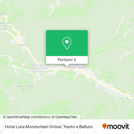 Mappa Hotel Luna Mondschein Ortisei
