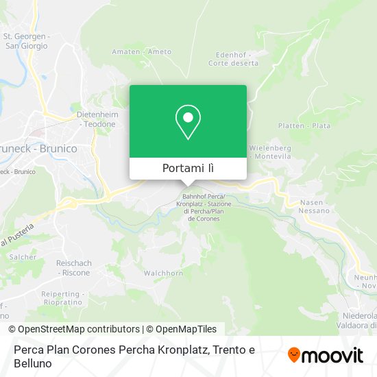 Mappa Perca Plan Corones Percha Kronplatz