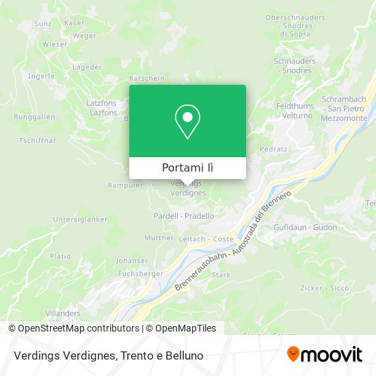 Mappa Verdings Verdignes