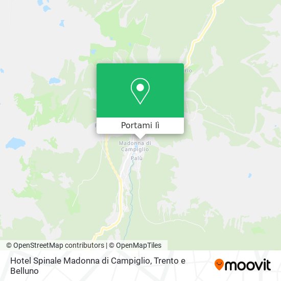 Mappa Hotel Spinale Madonna di Campiglio