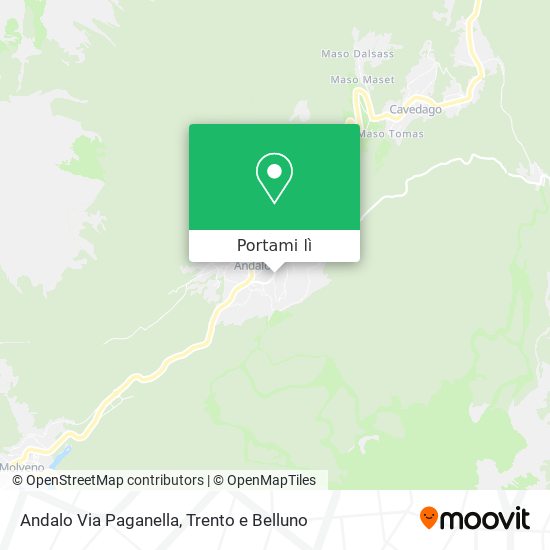 Mappa Andalo Via Paganella