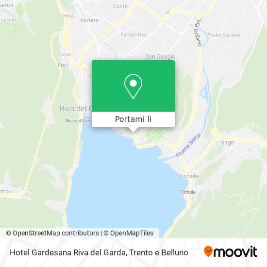 Mappa Hotel Gardesana Riva del Garda