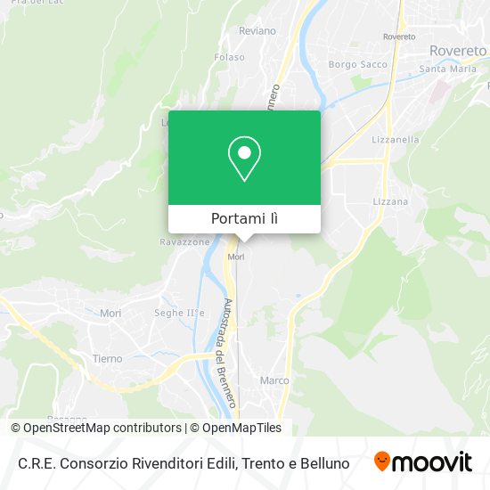 Mappa C.R.E. Consorzio Rivenditori Edili