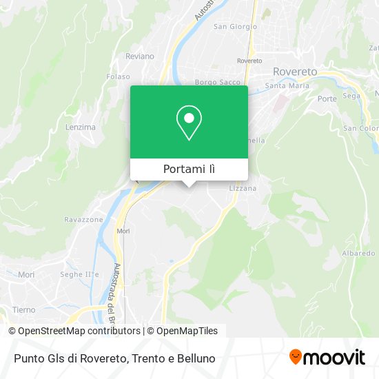 Mappa Punto Gls di Rovereto