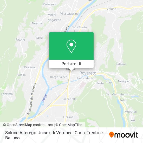 Mappa Salone Alterego Unisex di Veronesi Carla