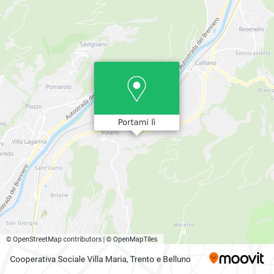 Mappa Cooperativa Sociale Villa Maria