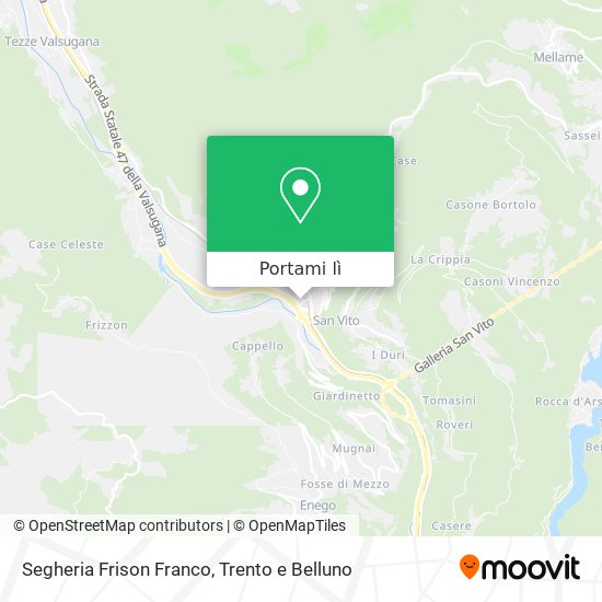 Mappa Segheria Frison Franco