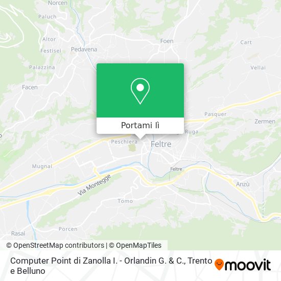 Mappa Computer Point di Zanolla I. - Orlandin G. & C.