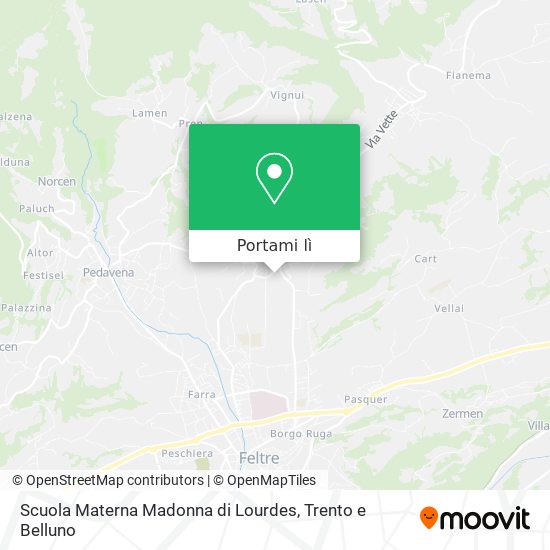 Mappa Scuola Materna Madonna di Lourdes