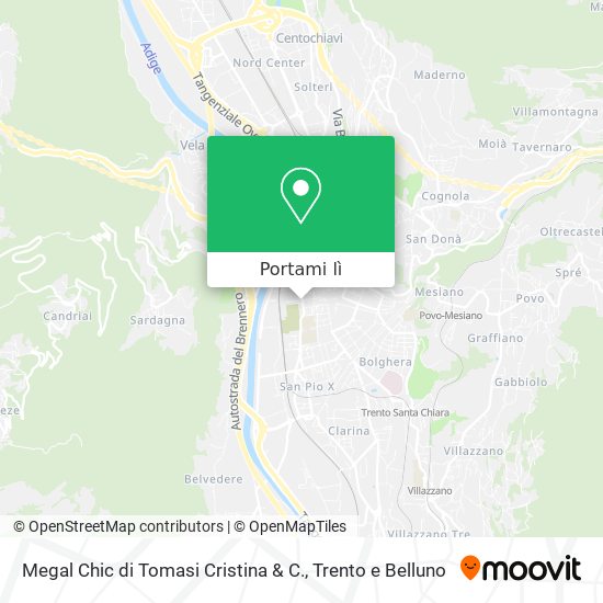 Mappa Megal Chic di Tomasi Cristina & C.